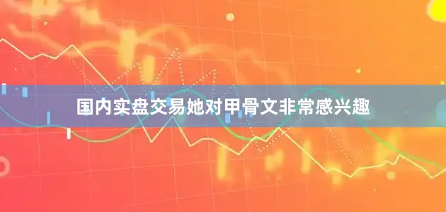国内实盘交易她对甲骨文非常感兴趣