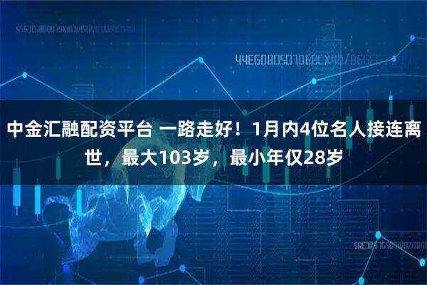 中金汇融配资平台 一路走好！1月内4位名人接连离世，最大103岁，最小年仅28岁